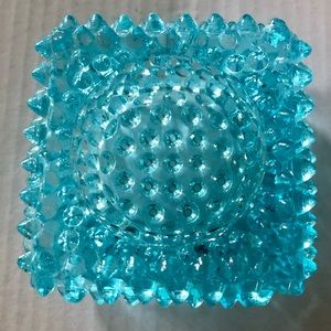 Fenton Hobnail Blue Glassware